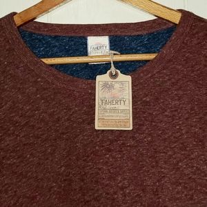 Faherty Reversible Heather Pullover Shirt Men Sizes 2XL NWT